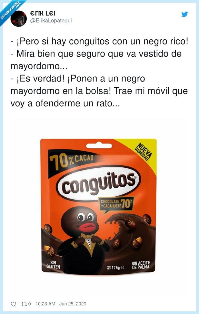 mayordomo,conguitos,ofender,vestido