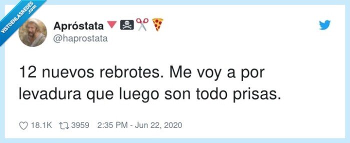 rebrotes,levadura,coronavirus,prisas