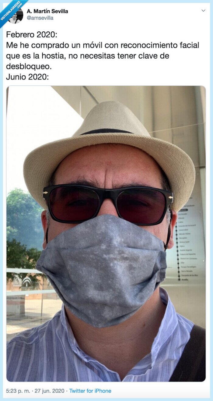 Coronavirus,móvil,reconocimiento facial,mascarilla