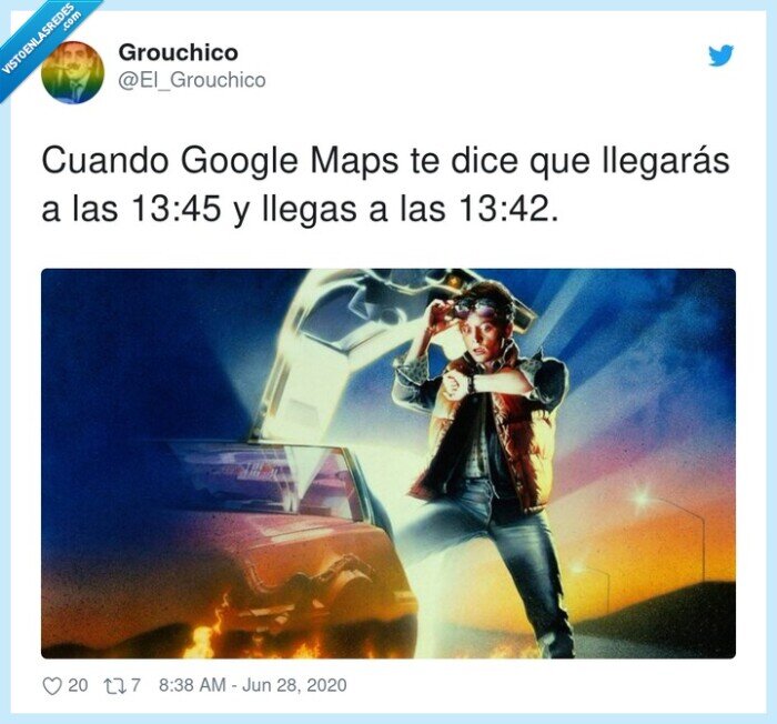google maps,tiempo,velocidad