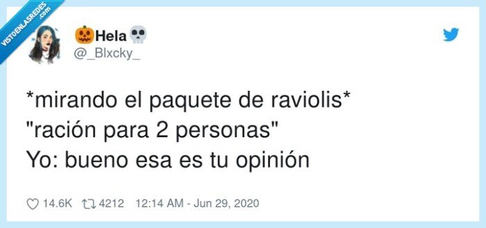 raviolis,mirar,personas,opinión,paquete,ración,comida