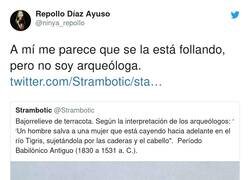 Enlace a Es de primero de arqueología mesopotámica, por @ninya_repolIo