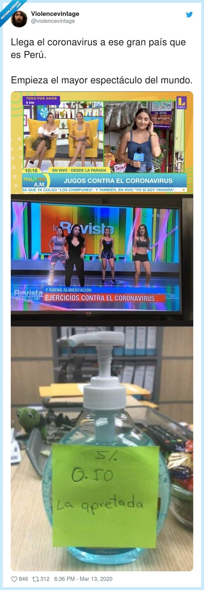 espectáculo,coronavirus,empieza,llegar,país,perú