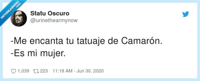 camarón,tatuaje,mujer