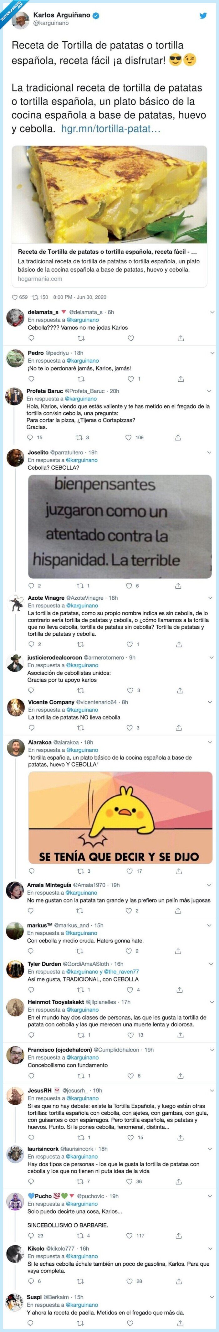 tradicional,española,disfrutar,tortilla de patatas,cebolla,karlos arguiñano