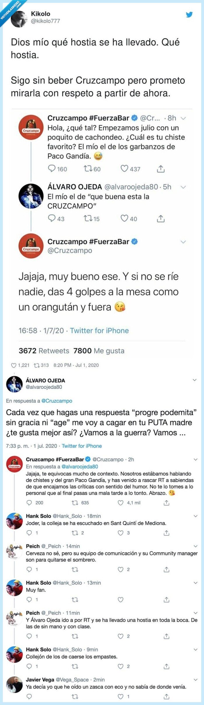 cruzcampo,alvaro ojeda,zasca