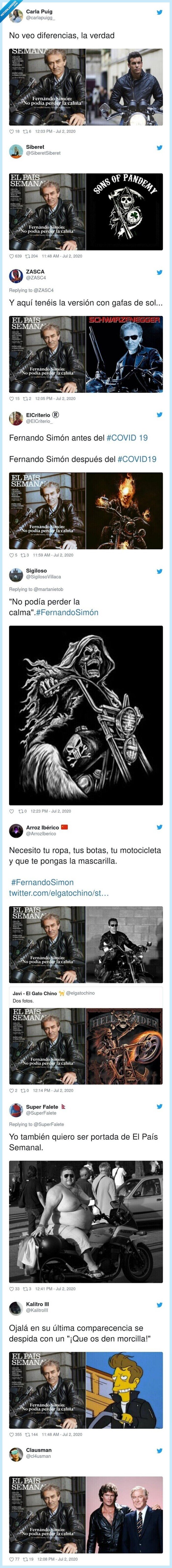 fernando simón,portada,parecidos,moto,motorista