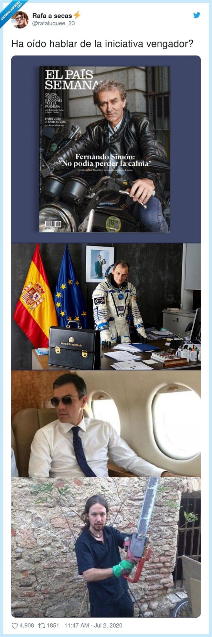 iniciativa,vengador,iglesias,sánchez,fernando simón