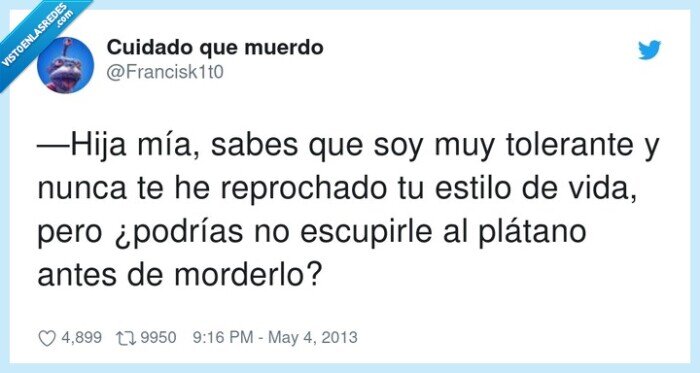 pl&aacute;tano,hija,escupir