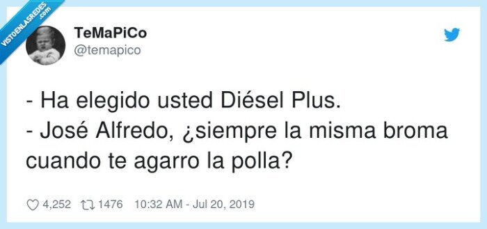 diésel,gasolina,broma