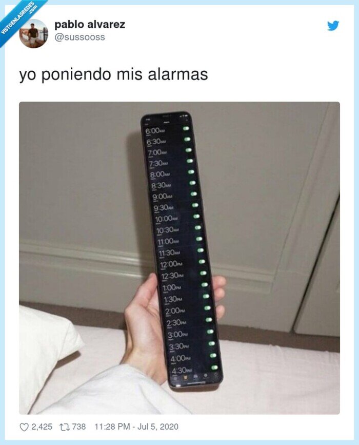 poniendo,alarmas