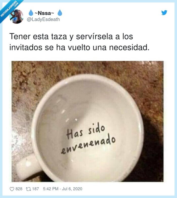 taza,invitados,veneno