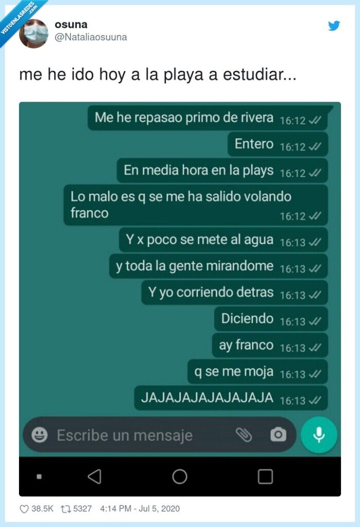 estudiar,playa,examen,franco,agua