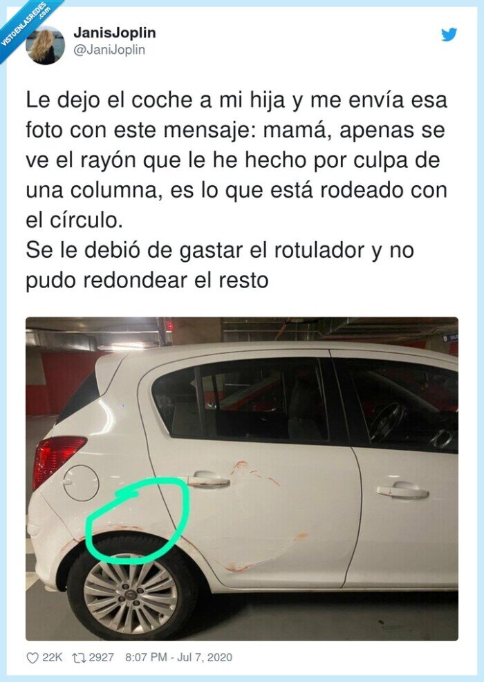 coche,accidente,rotulador,liada,rayón