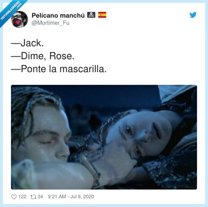 mascarilla,titanic,jack,rose