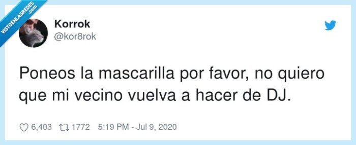 mascarilla,dj,rebrote