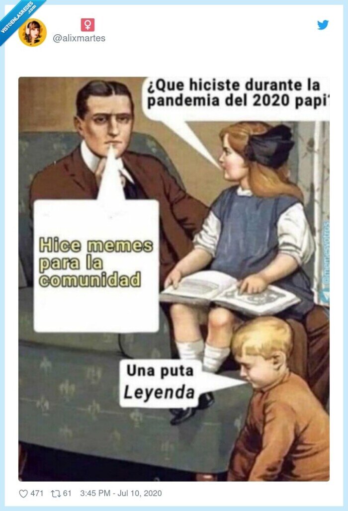 pandemia,memes,hijos,futuro