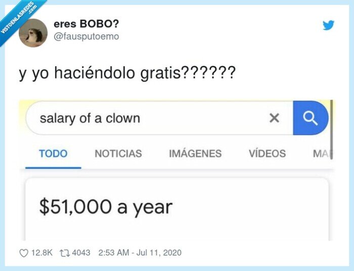 salario,sueldo,payasos,gratis