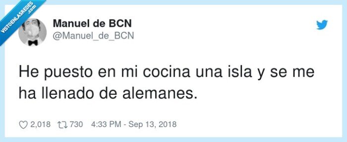 alemanes,isla,cocina,turistas