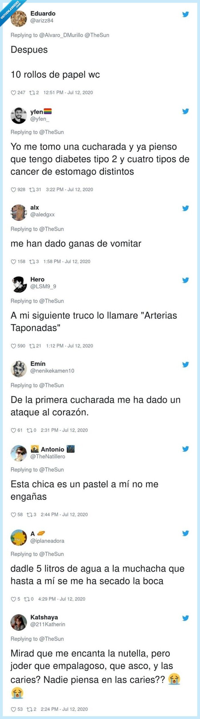 629016 - Una chica se graba comiendo un bote de Nutella de 1kg en tiempo récord: el vídeo que te bloquea las arterias nada más verlo