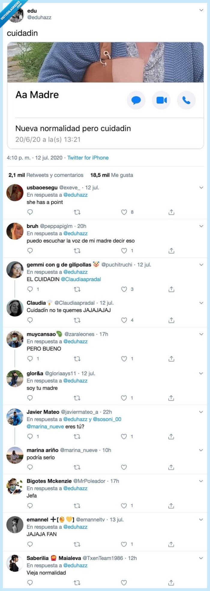 madre,consejo,responsabilidad,coronavirus,whatsapp