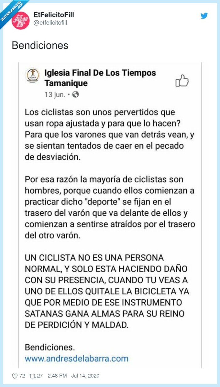 bendiciones,clicistas,pervertidos,wtf