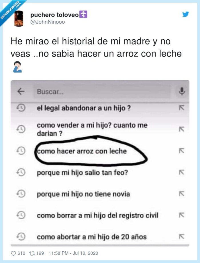 hijo,historial,madre,busquedas