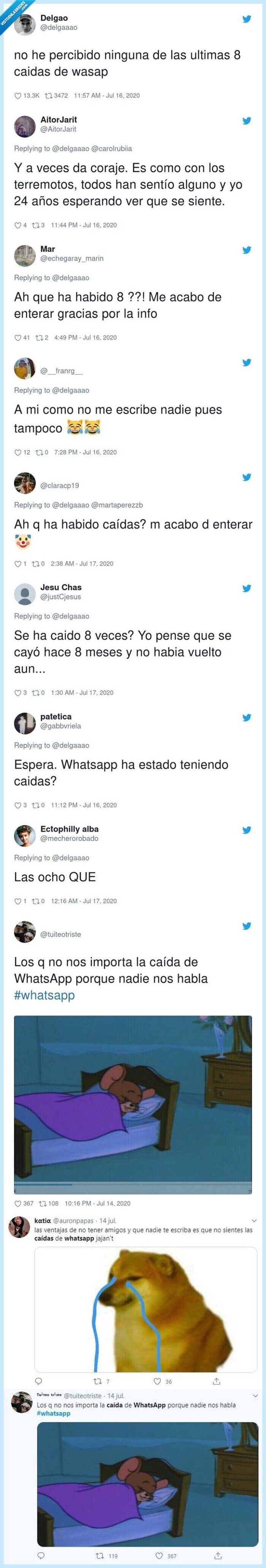 whatsapp,caídas,solo,cuenta,nadie,hablar