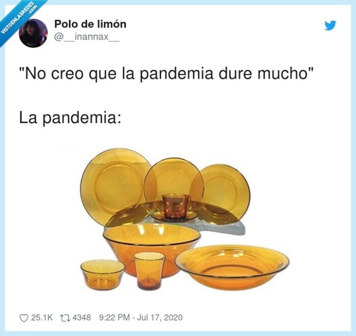 pandemia,vajilla,romper,duración