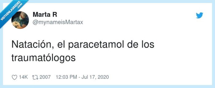 traumatólogos,paracetamol,natación