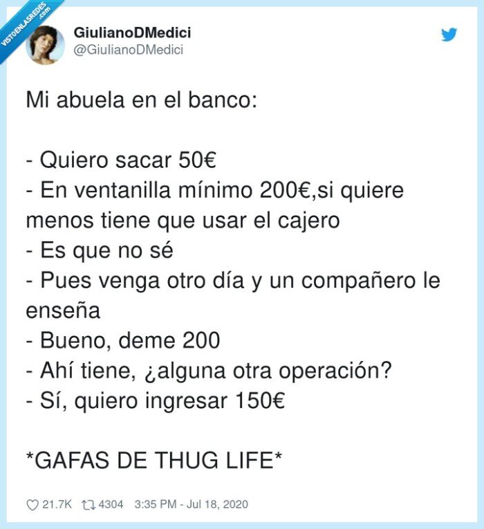 abuela,ventanilla,dinero,thuglife