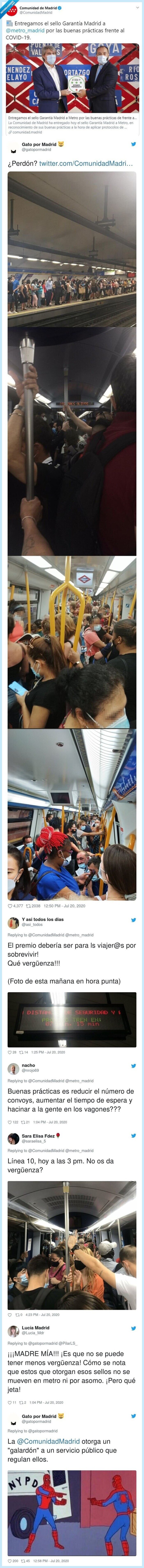 metro,madrid,premio,distancia,fotos