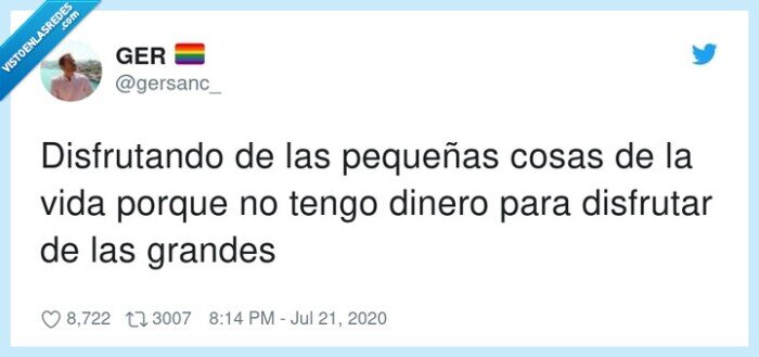 cosas,pequeñas,disfrutar,dinero,grandes