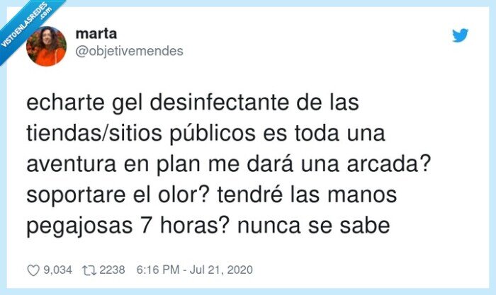 gel,desinfectante,pandemia,olor,arcada