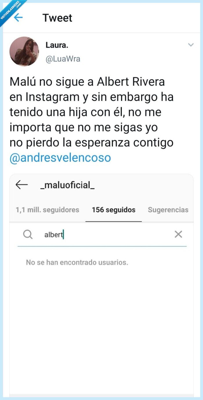 Malu,Rivera,hija,seguir,andrés,velencoso