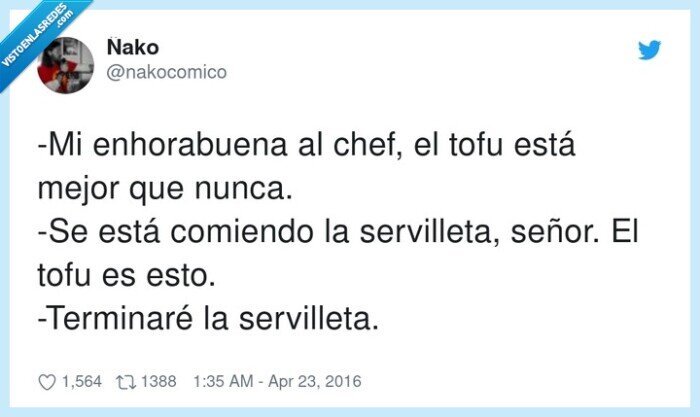 enhorabuena,servilleta,tofu,comiendo,señor