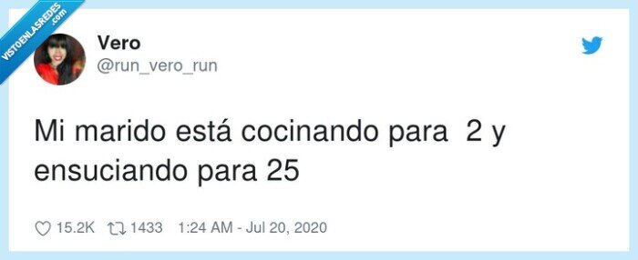 ensuciar,cocinar,marido