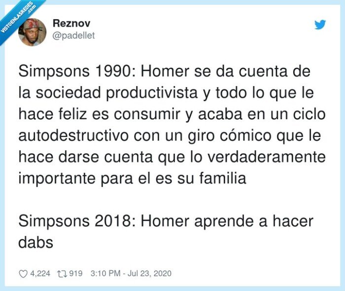 Simpson,serie,cambio,involuci&oacute;n