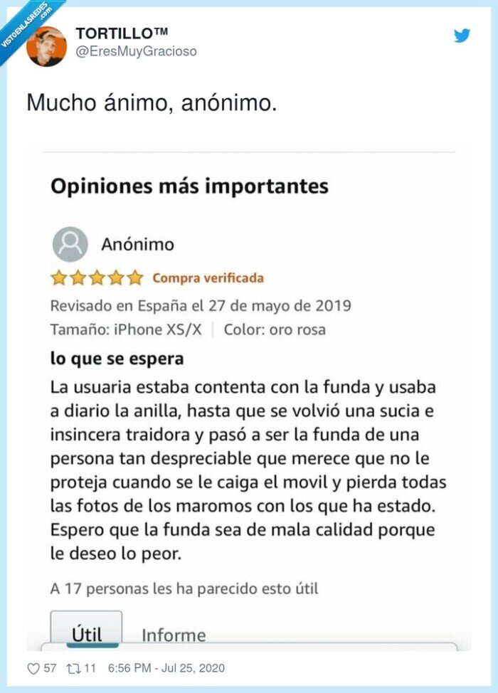 anónimo,ánimo,funda,móvil,review