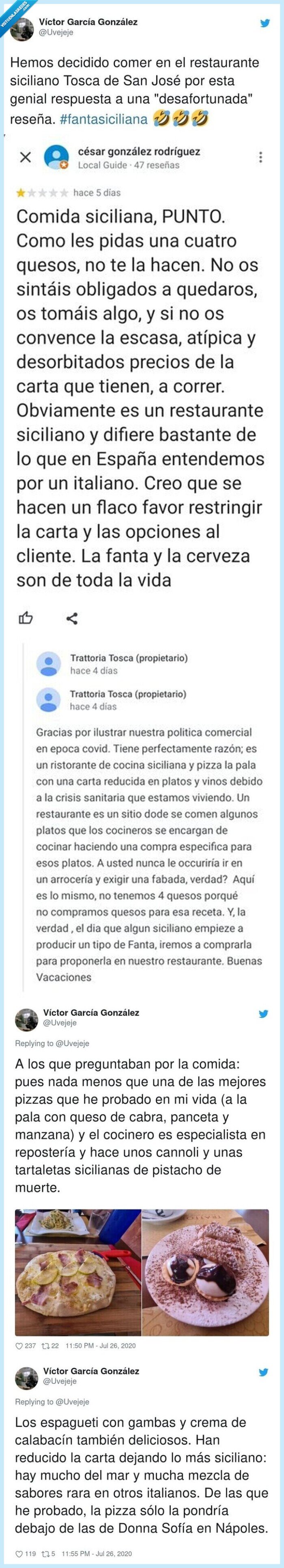 comida,siciliana,restaurante,crítica,review