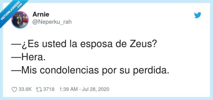 condolencias,perdida,esposa,zeus,hera,dioses,griegos