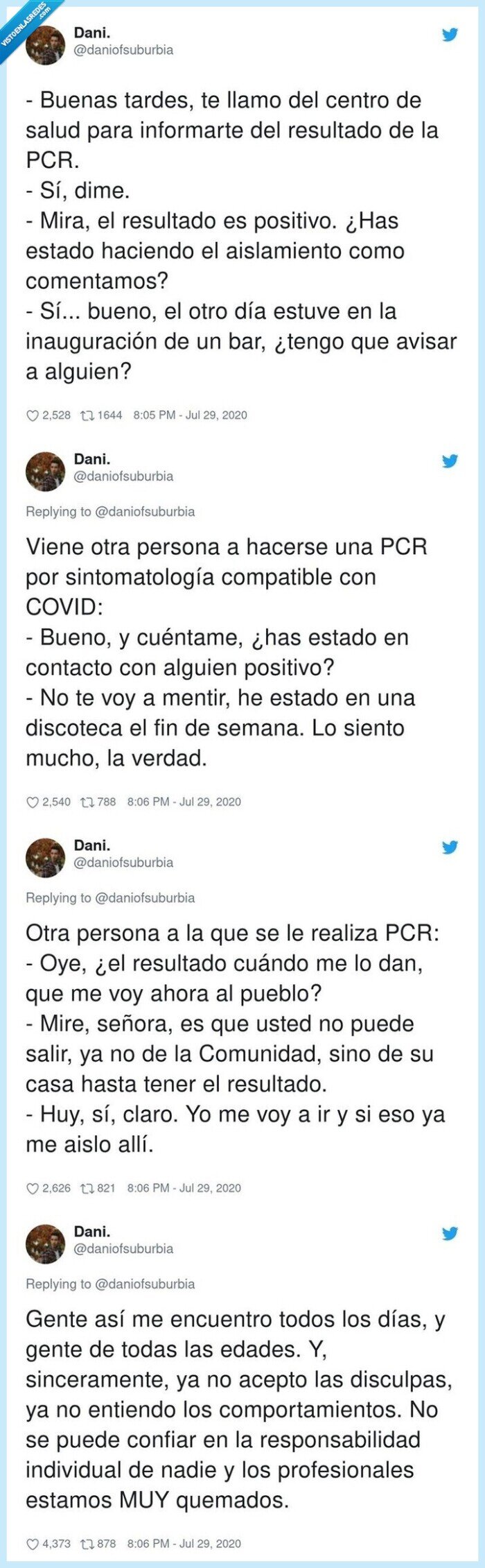 enfermero,coronavirus,pacientes,comportamiento,hilo