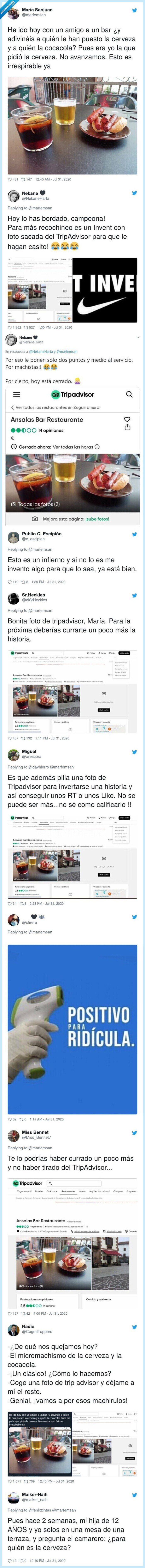 micromachismo,tripadvisor,invent,cerveza,cocacola