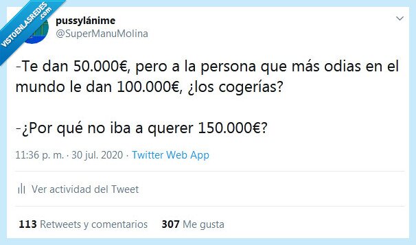 odiar,persona,dinero
