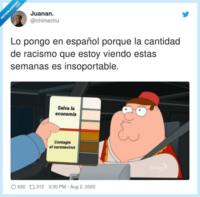 insoportable,español,cantidad,racismo,semanas