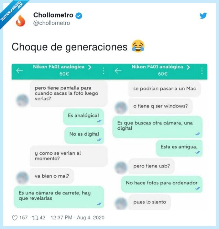 generaciones,choque,digital,tecnología,cámara,analógica