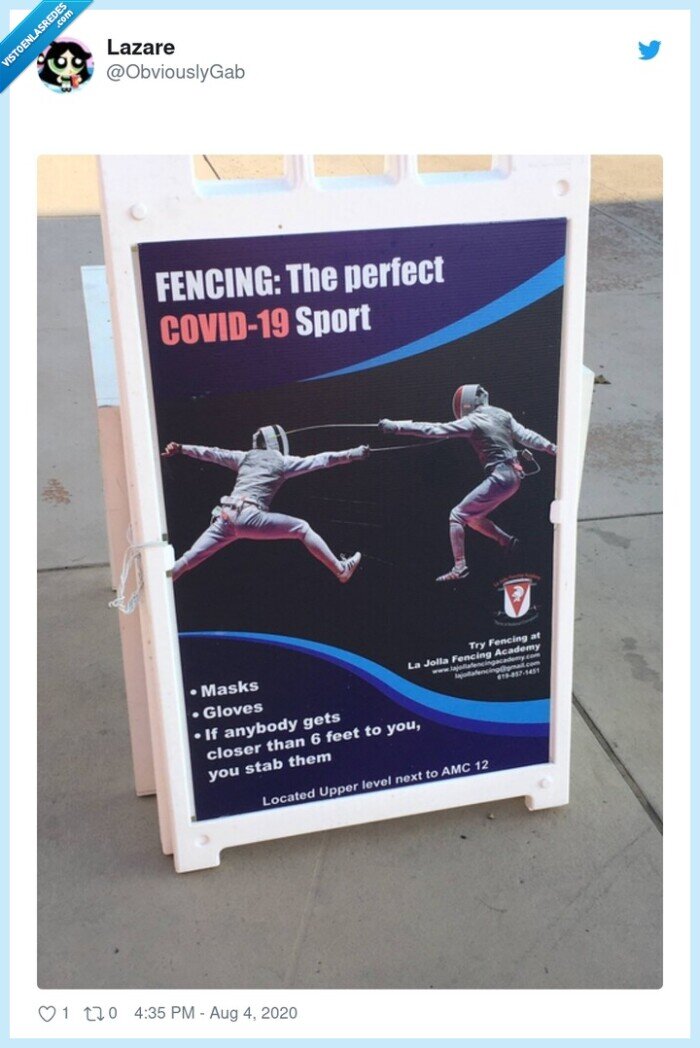 esgrima,oportunidad,mercado,máscara,coronavirus