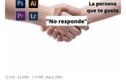 Enlace a La gente que se dedique al diseño gráfico y esté sola se va a sentir muy identificada, por @soysubnormla666