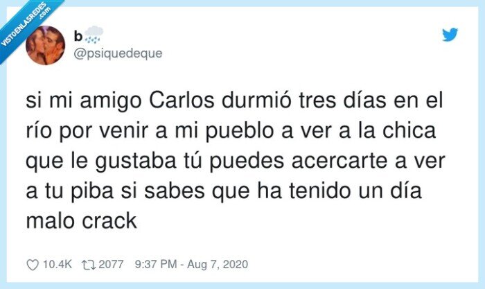 carlos,amigo,río,dormir,chica,pueblo,novia