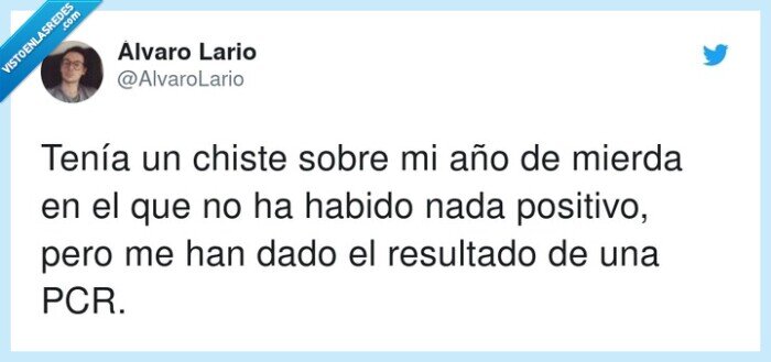 resultado,positivo,chiste,mierda,año,test,coronavirus